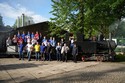 Zvren focen na vlku v arelu tovrny